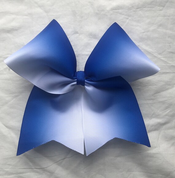 Royal Blue Ombre Bows Ombre Cheer Bows Ombre Softball Bows