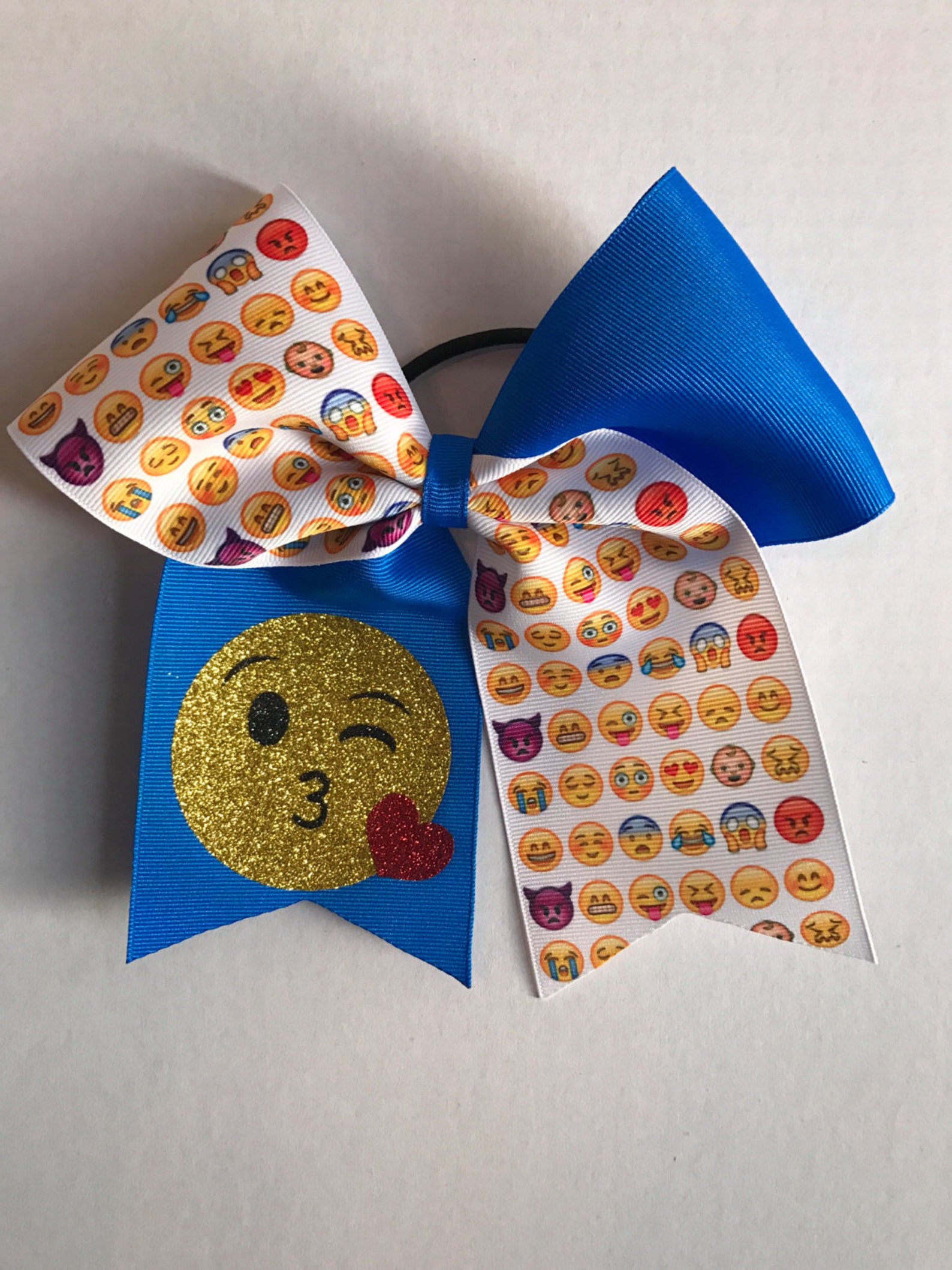 Emoji Hair Bows/ Emoji Faces Hairbow/ Emoji Bows/ Emoji Etsy