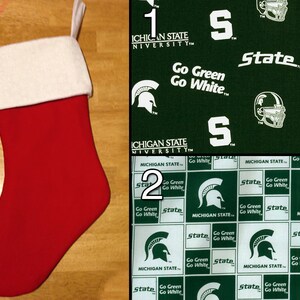 Fan Favorite - Custom Michigan State Spartans Christmas Stocking