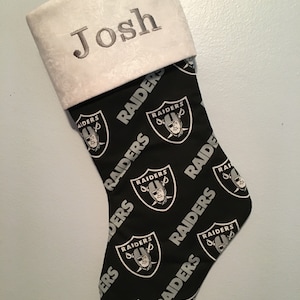 Fan Favorite - Custom Oakland Raiders Christmas Stocking