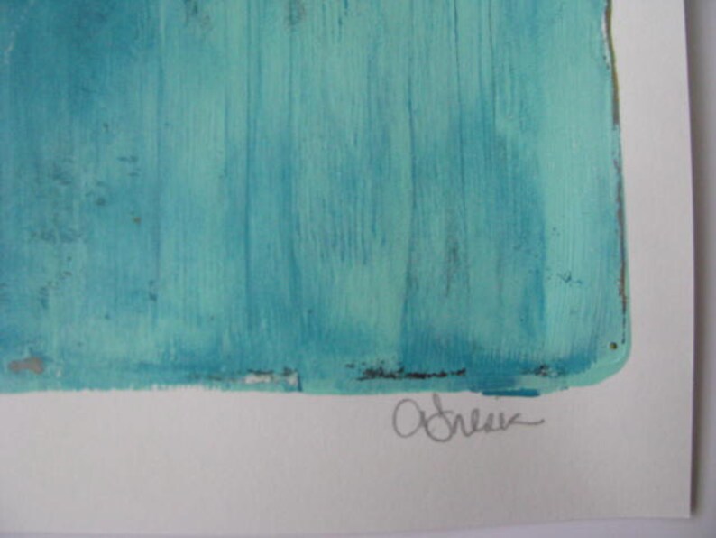 Blues Stripe Lace Gelli Print Size 8 x 10