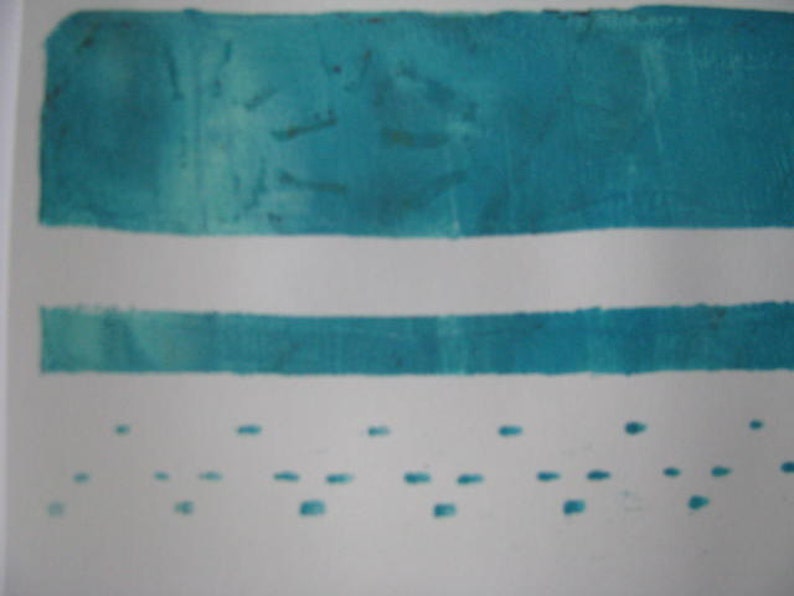 Blues Stripe Lace Gelli Print Size 8 x 10