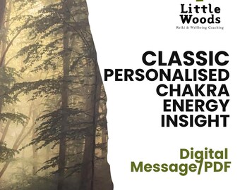 Klassisk personlig chakraenergiläsning | Av Reikimästare | Anpassad insikts-PDF | Digital nedladdning