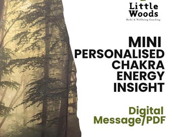 Mini Chakra-läsning + personlig energi PDF | Av Reiki Master | Nedladdning av digitalt insiktsverktyg