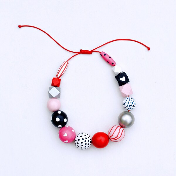 Chunky Rondelle Bead Necklace main image 1