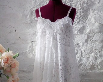 Lace Alternative Wedding Dress Upcycled Boho White Festival Etsy