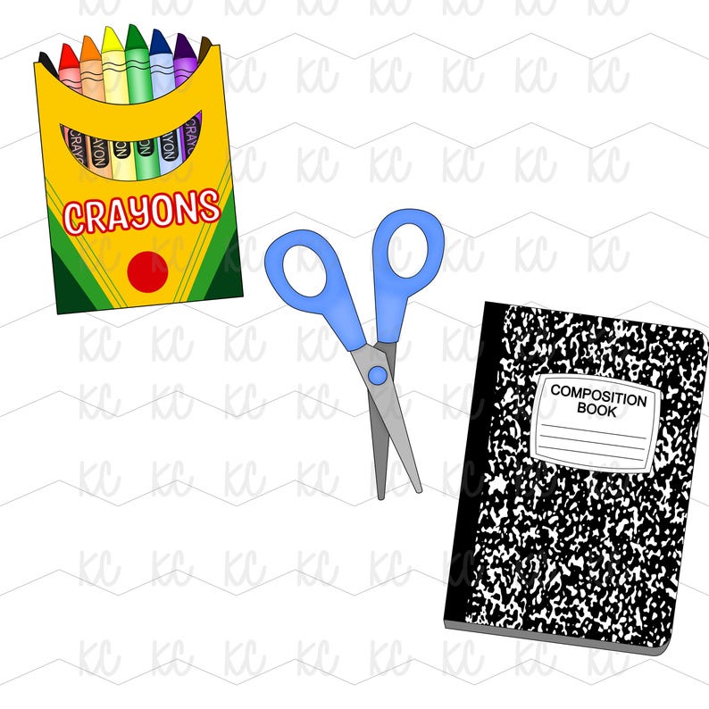 Back to School Clipart, School Supplies, Teacher Clipart, Graphics, PNG ...