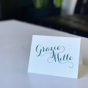 Grazie Mille - Thank You Notecard Set
