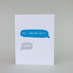 Dus... Wat zijn wij Letterpress wenskaart