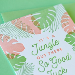 It's A Jungle Out There Good Luck Greeting Card image 3