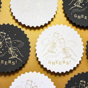 Vintage Inspired Foil Stamped Coaster Set