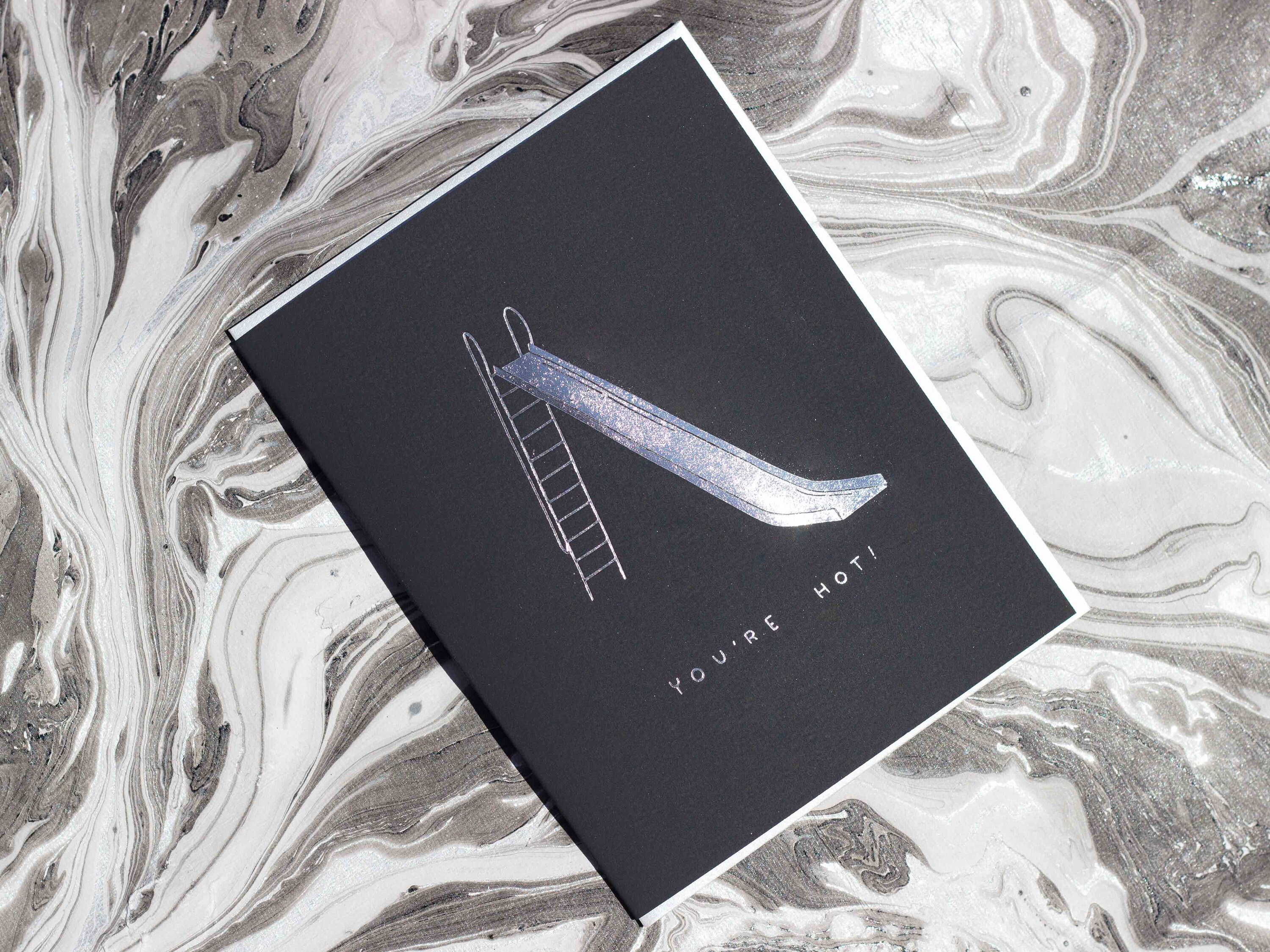 You're Hot Foil Stamped Greeting Card - Etsy