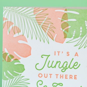 It's A Jungle Out There Good Luck Greeting Card image 2