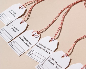 Letterpress Gift Tags - Option 2