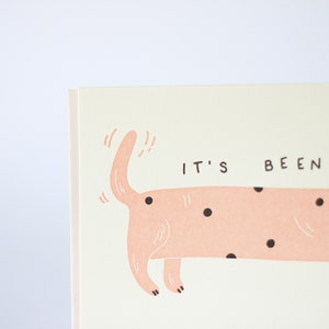 It's Been A Long Time Letterpress Greeting Card image 4