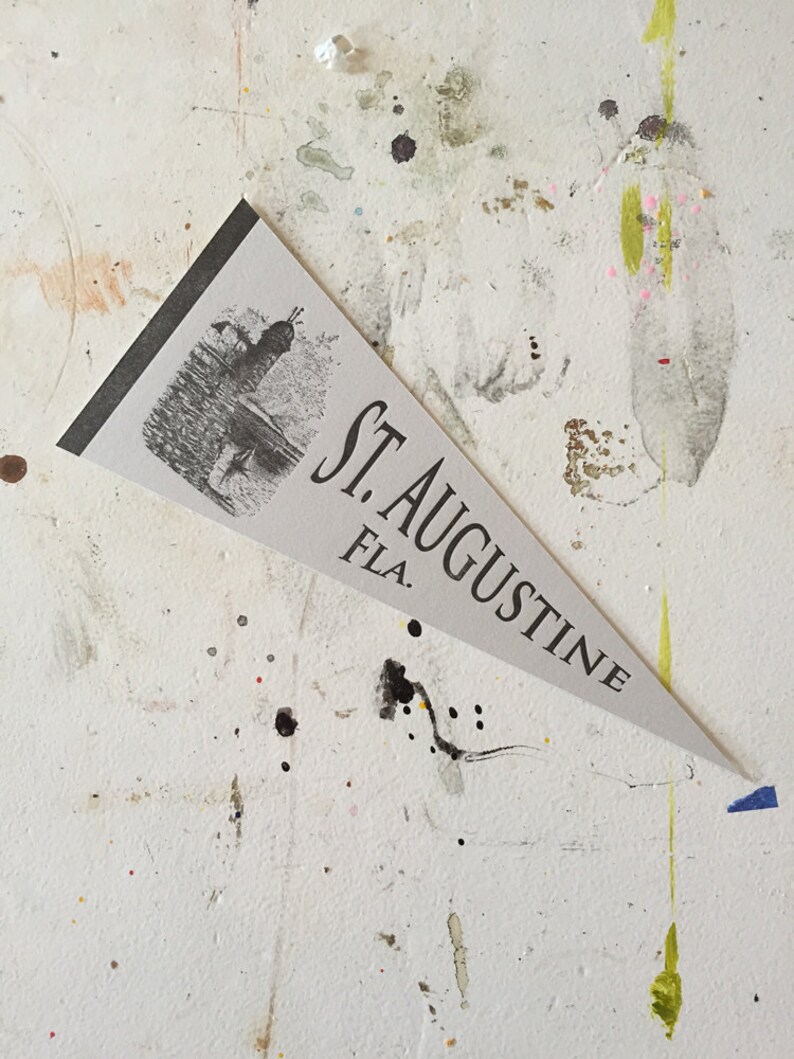 St. Augustine Letterpress Pennant image 2