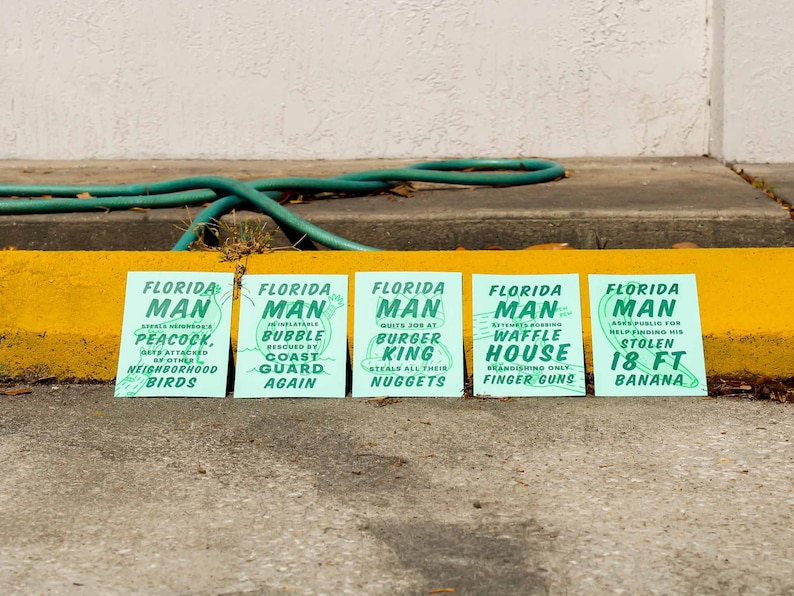 Florida Man Letterpress Postcard Set Vol. 2 image 4