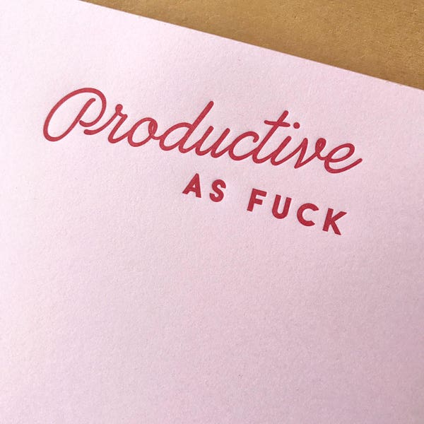 Productive AF Notepad