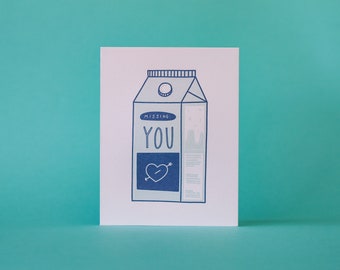 Missing: You Letterpress Greeting Card