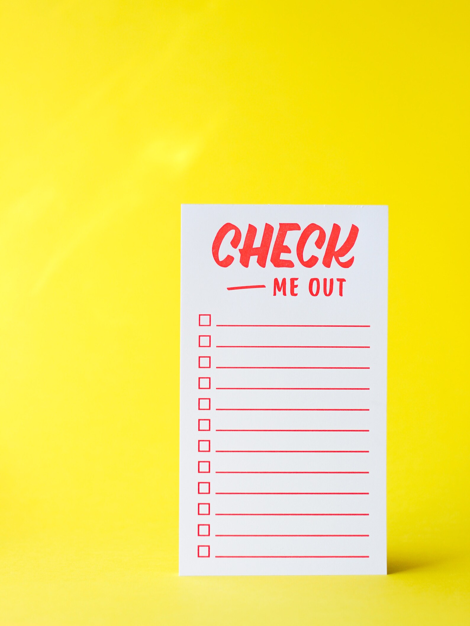 Check Me Out Checklist Pad - Etsy