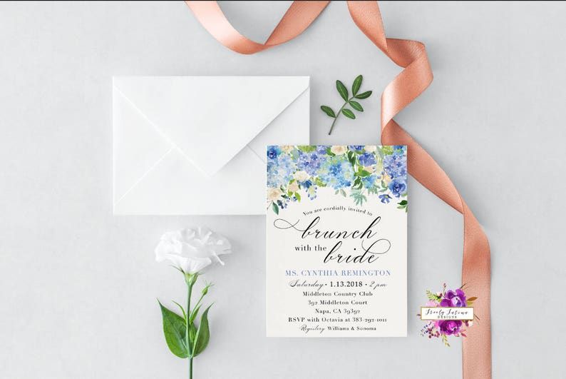 Digital Invitation Bridal Shower Brunch With The Bride Etsy