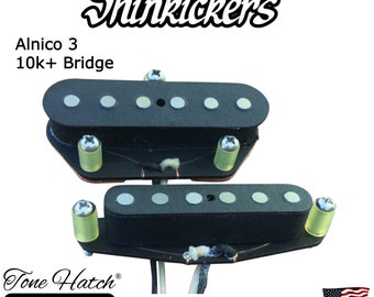 Tone Hatch Handwound Telecaster Shin Kickers Pickups Set, 10k+ Bridge