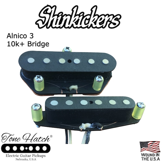 Tone Hatch Handwound Telecaster Shin Kickers Pickups Set 10k