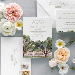 BellaCosa Lakeside Wedding Invitation, Printable Wedding Invitation Bundle, Digital Download, Lake Wales Wedding Invitation, Central Florida