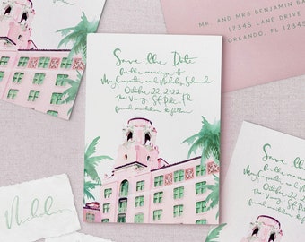 La invitación de boda Vinoy, paquete de invitación de boda imprimible, invitación editable, descarga digital, invitación de boda de Tampa