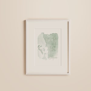 Sarasota Kaart Afdrukken, Sarasota Florida, Aquarel Kaart, Florida Kaart Gift, Aangepaste Stadskaart, Kaart Kunst, Aquarel, Kaart Afdrukken