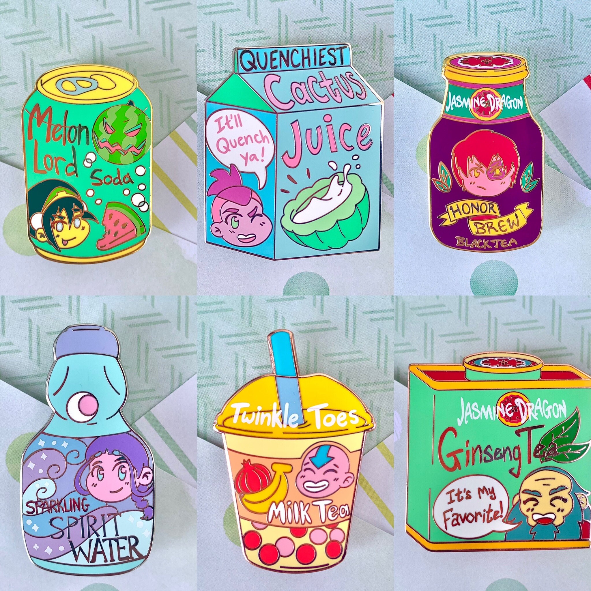 Quench Benders - ATLA Enamel Pins