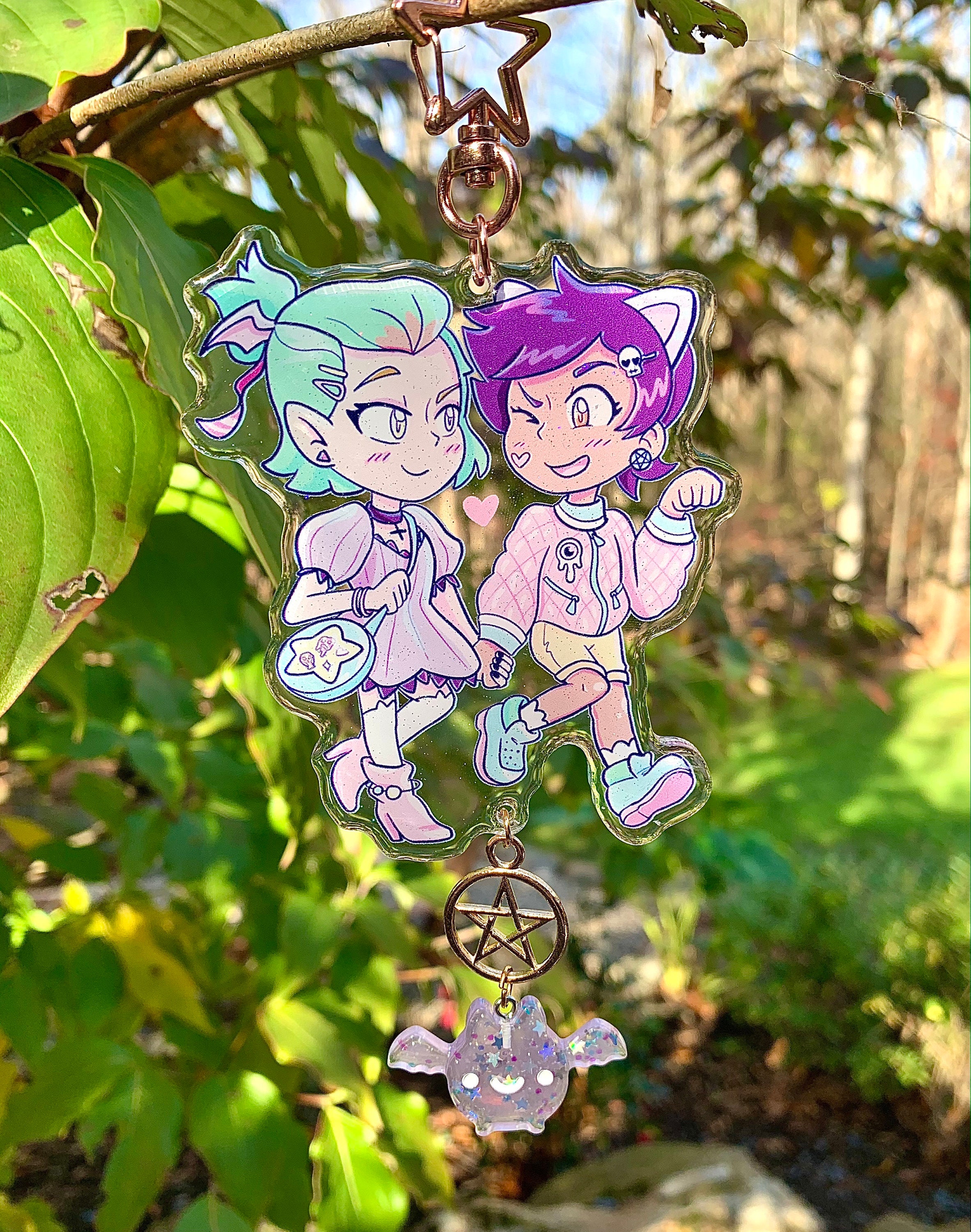 Pastel Goth / Fairy Kei Lumity Decorative Acrylic Charms the Etsy