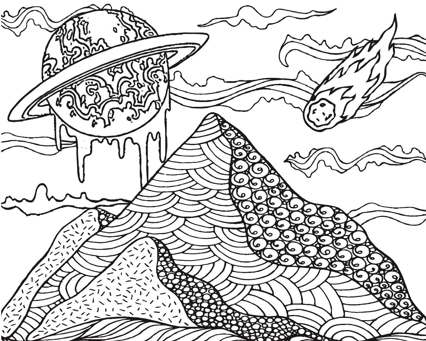 Mind Surfers Vol. 1: Psychedelic Coloring Pages for Adults