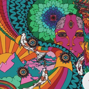 Printable Psychedelic Coloring Page | Digital | Instant Download