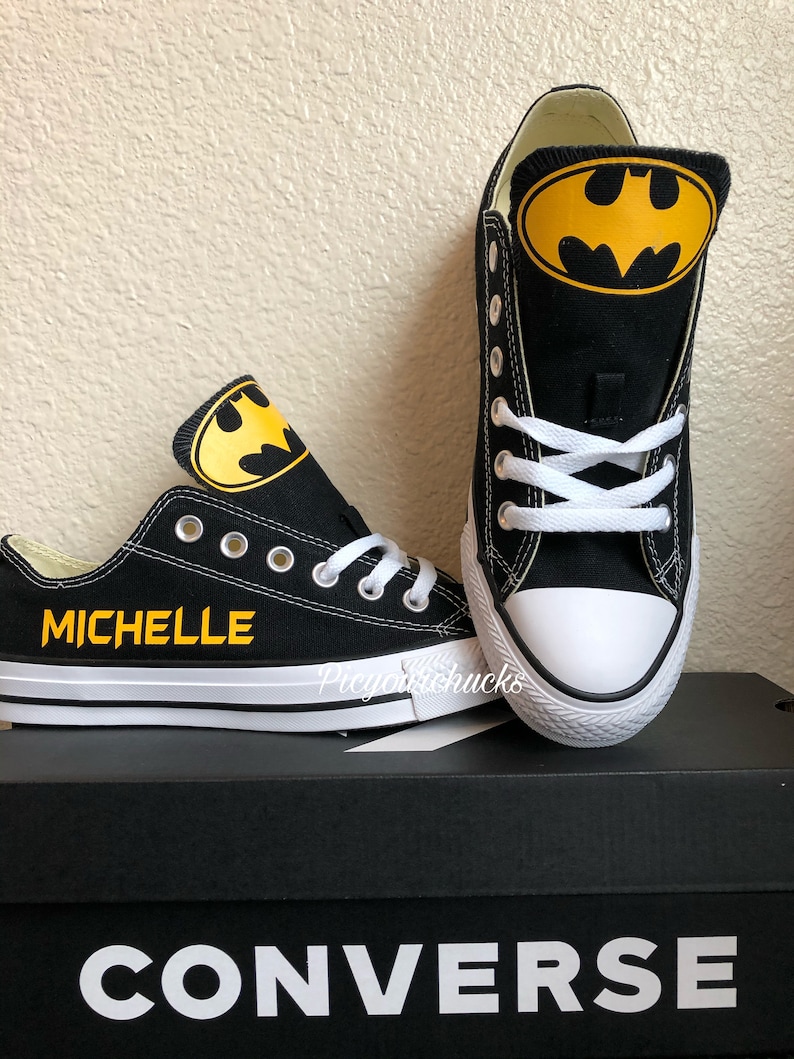 batman converse glow in the dark