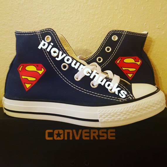 superman high top converse
