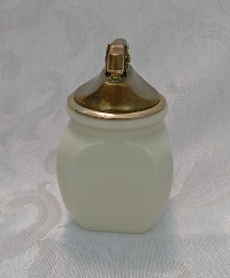 Wheaton Glass, Table Top Lighter, Cigarette Lighter, Wheat Pattern