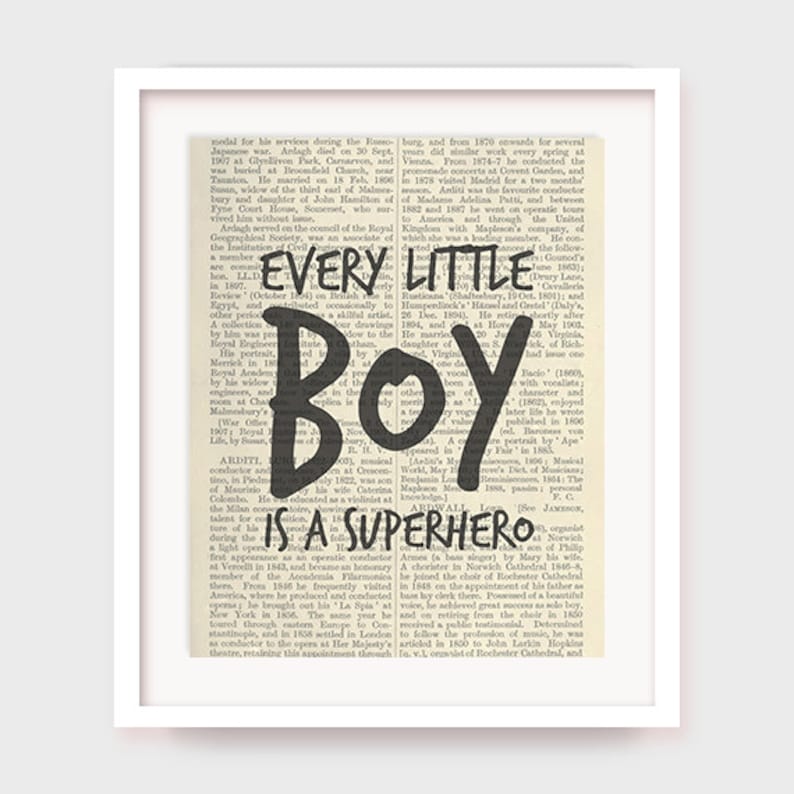 Boy Nursery Decor Baby Boy Quote Every Little Boy is a Etsy