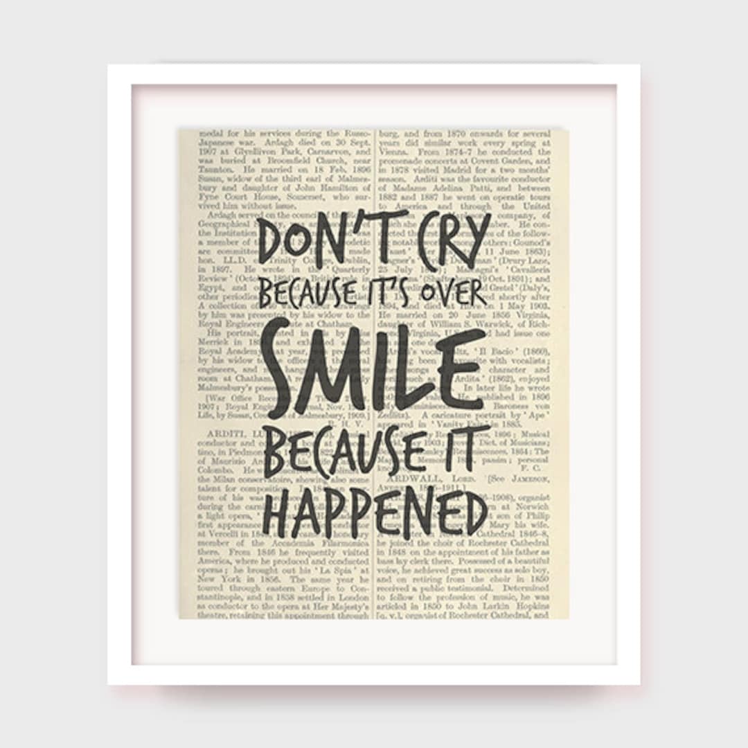Dictionary Art Print, Dr Seuss Quote, 