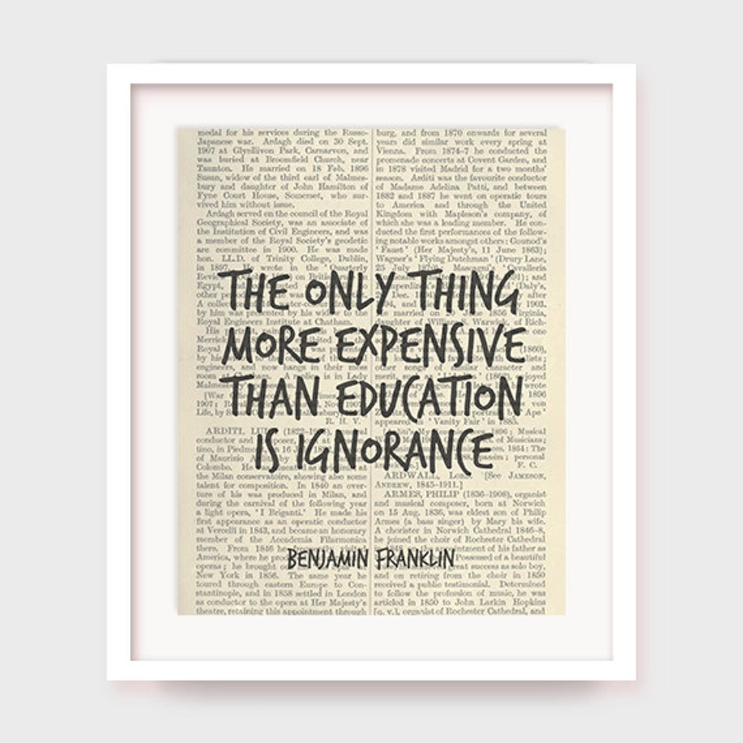 Benjamin Franklin Quote Poster, Education Saying, Instant Download Art -  Etsy, image size:1080x1080