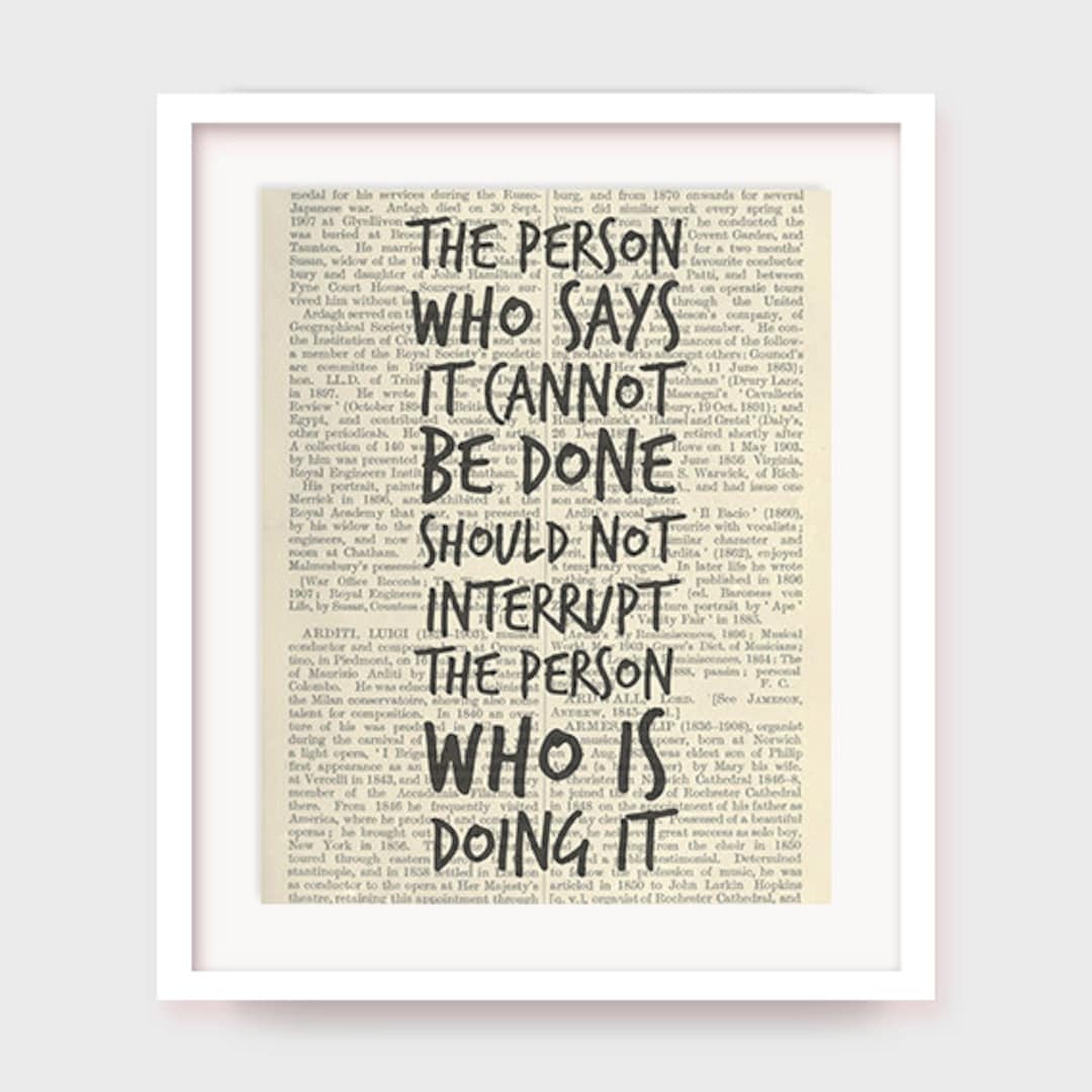 kupon Van Bug Chinese Proverb Inspirational Art the Person Who Says It - Etsy