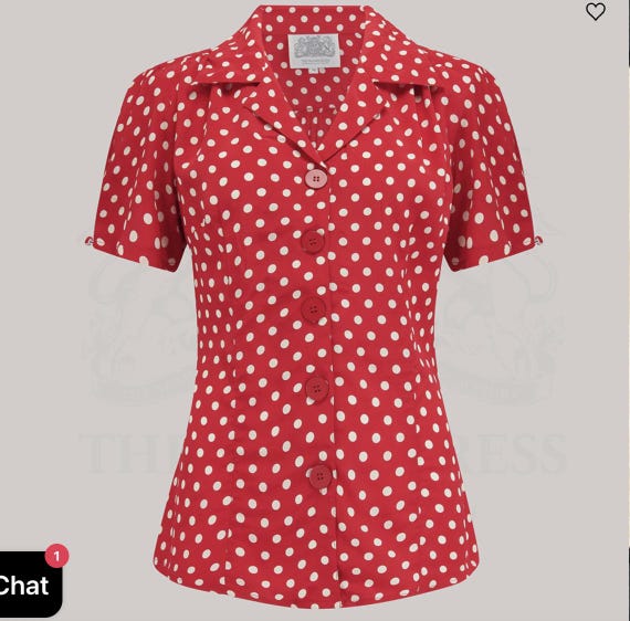 The Seamstress of Bloomsbury Grace Blouse NWT Size 12