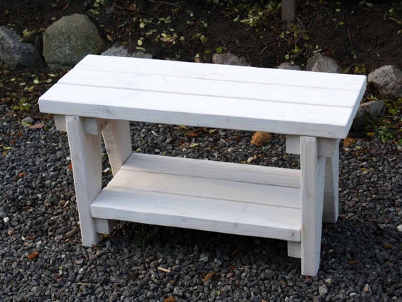 Wooden Bench Shoe Bench Garden Bench White Bench Bench Oven Etsy