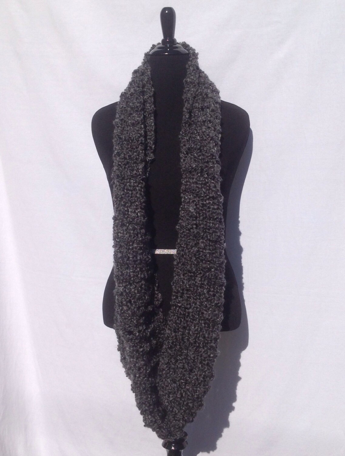 Super Soft Infinity Scarf in Charcoal Gray (FREE SHIPPING) - Etsy