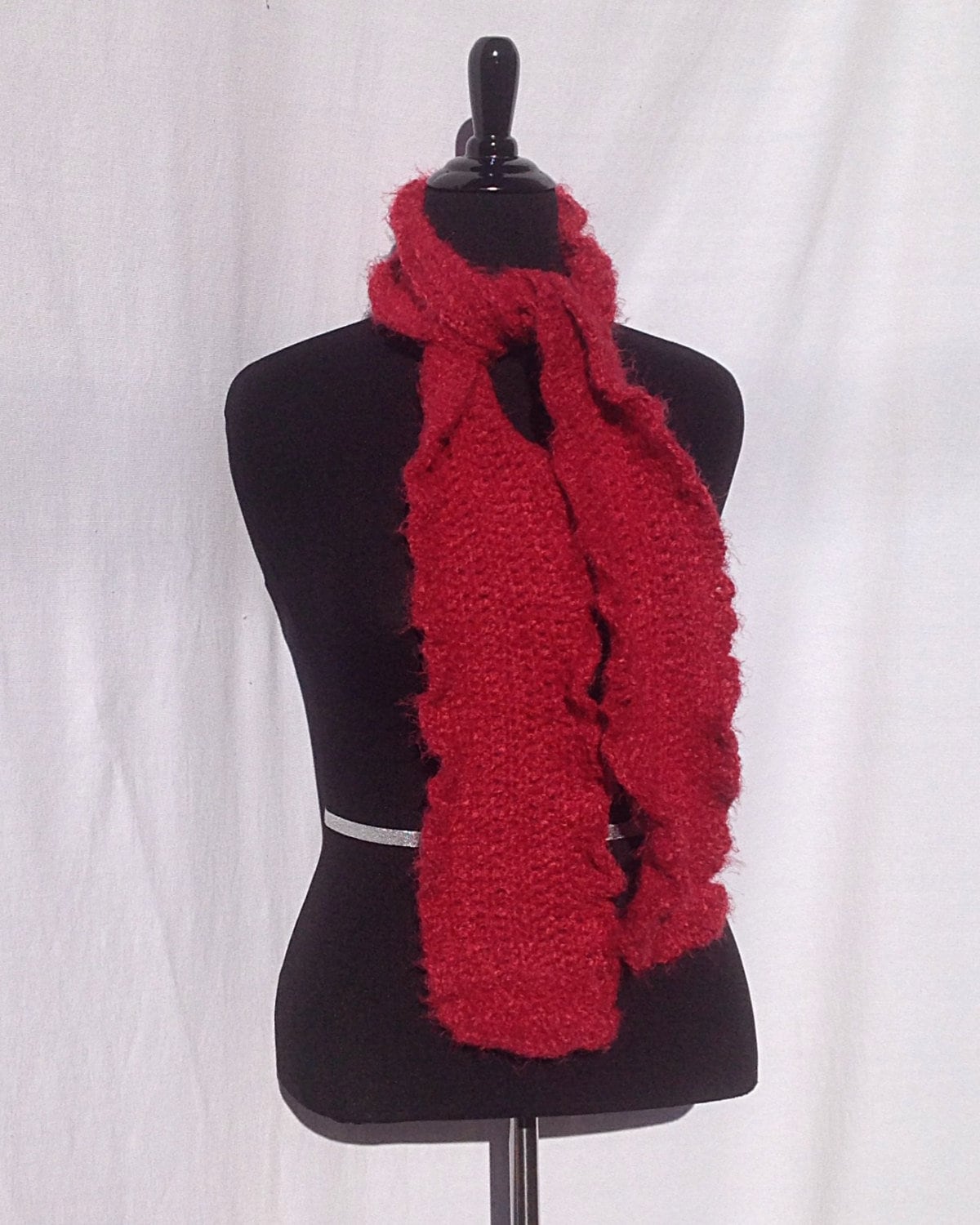 CLEARANCE Romantic Ruffles Scarf in Red FREE SHIPPING - Etsy