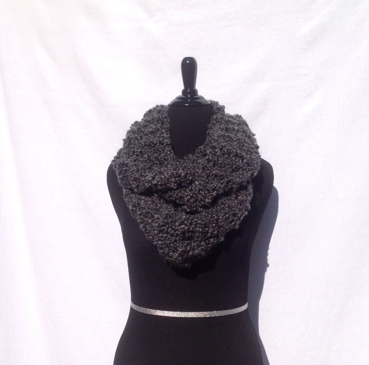 Super Soft Infinity Scarf in Charcoal Gray (FREE SHIPPING) - Etsy
