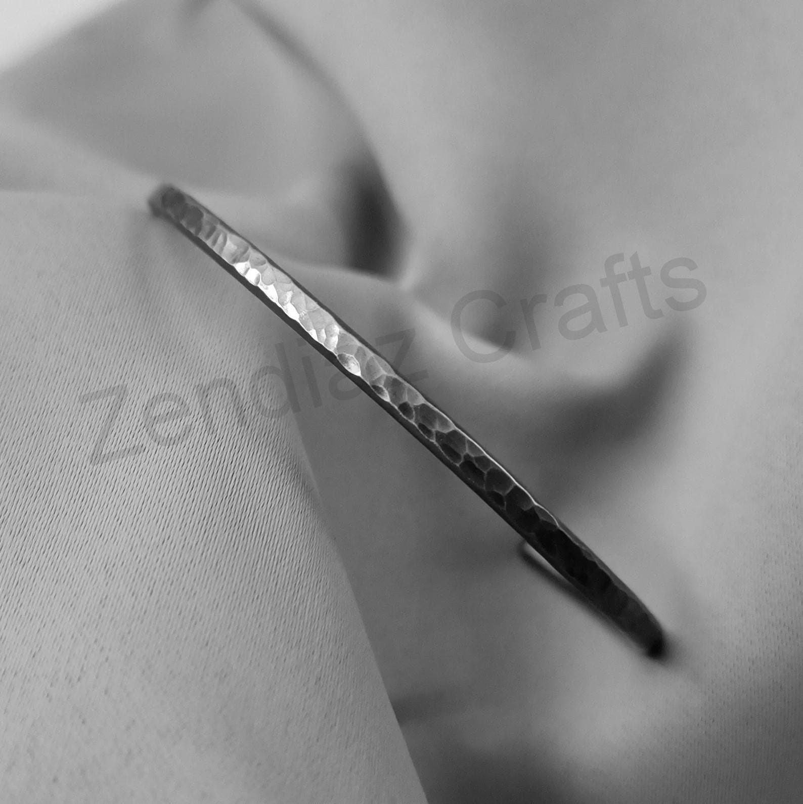 Hand Forged Titanium Bracelet: