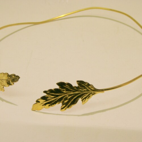Gold Leaf Headband Crown Hair Accessories Gold Leaf Etsy