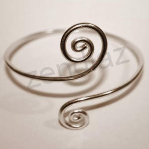 Adjustable Sterling Silver Upper Arm Cuff