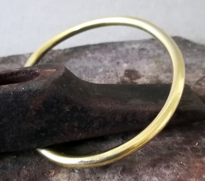 Men's Brass Bracelet Bracelet Wide Rustic Bar Men's Etsy